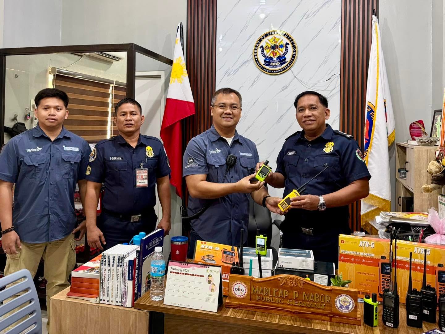 Hamtronics Donates POC and Handheld Radios to Bureau of Fire Protection – General Santos